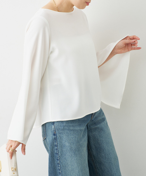 Deuxieme Classe（ドゥーズィエムクラス）の「*Sofia ジップスリーブ ブラウス（シャツ/ブラウス・レディース・ホワイト/ブラック・FREE）」の20枚目の写真