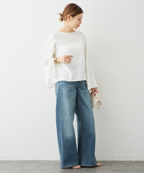 Deuxieme Classe（ドゥーズィエムクラス）の「*Sofia ジップスリーブ ブラウス（シャツ/ブラウス・レディース・ホワイト/ブラック・FREE）」の22枚目の写真