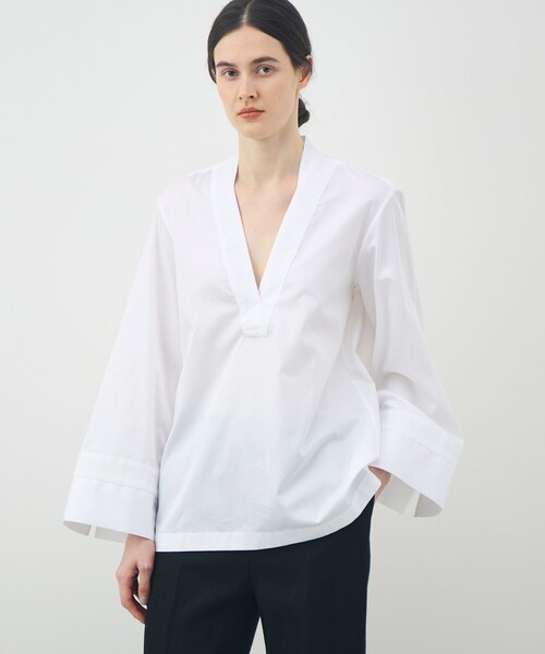 BOURRIENNE ParisX(ブリエンヌパリディス)の「BOURRIENNE POETIQUE シャツ(シャツ/ブラウス・レディース・ホワイト・36)」の3枚目の写真