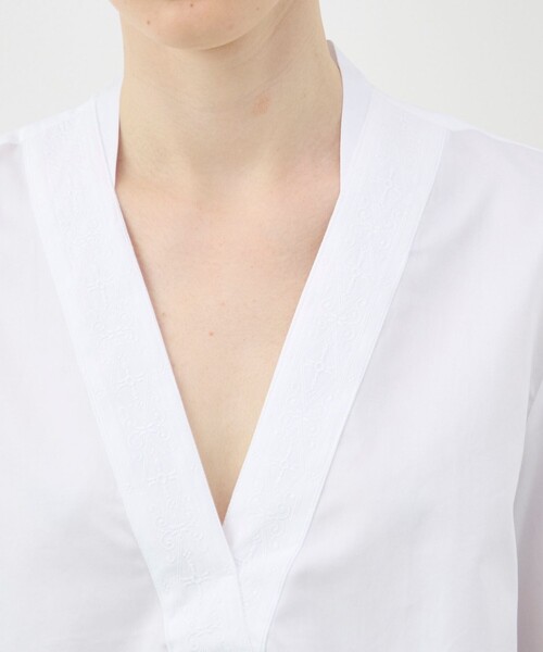 BOURRIENNE ParisX(ブリエンヌパリディス)の「BOURRIENNE POETIQUE シャツ(シャツ/ブラウス・レディース・ホワイト・36)」の6枚目の写真