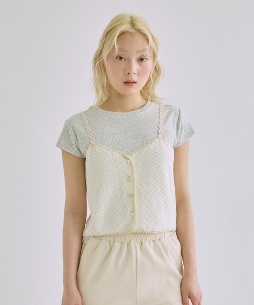セール】Button Knit Bustier（ニット/セーター）｜EN NEUME