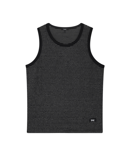 DRUNKTXT（ドランクテキスト）の「ソフトストライプタンクトップ[ブラック]（Tシャツ/カットソー・レディース・その他・LARGE/MEDIUM）」の4枚目の写真