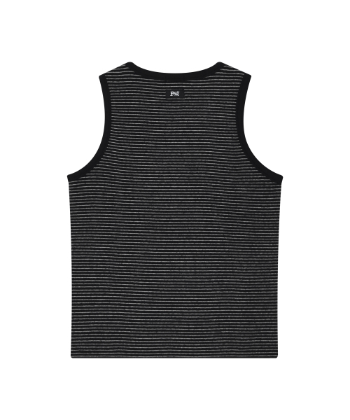 DRUNKTXT（ドランクテキスト）の「ソフトストライプタンクトップ[ブラック]（Tシャツ/カットソー・レディース・その他・LARGE/MEDIUM）」の2枚目の写真