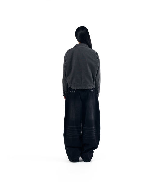 AAKAM(アーカム)の「Steve Double Knee Denim Pants (Black)(デニムパンツ・レディース・その他・1/2)」の8枚目の写真