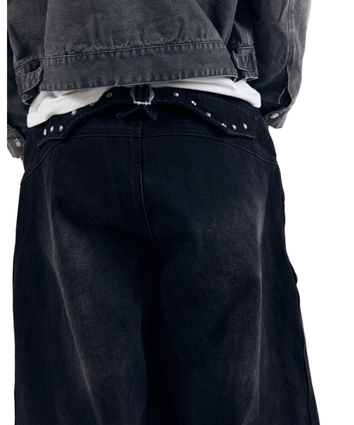 AAKAM(アーカム)の「Steve Double Knee Denim Pants (Black)(デニムパンツ・レディース・その他・1/2)」の12枚目の写真