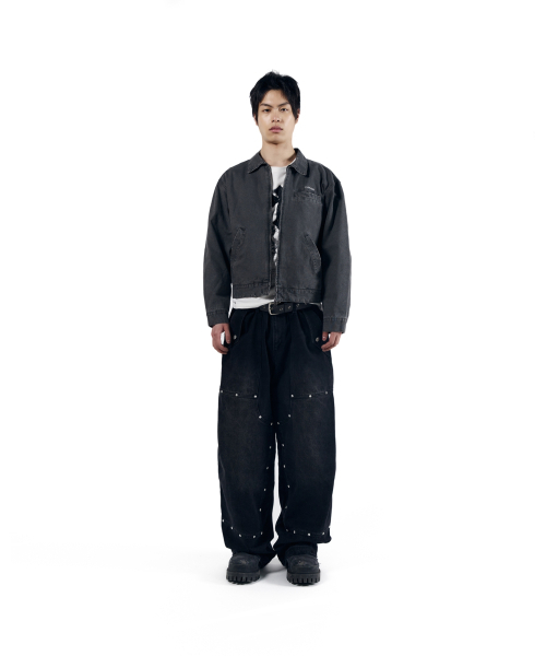 AAKAM(アーカム)の「Steve Double Knee Denim Pants (Black)(デニムパンツ・レディース・その他・1/2)」の14枚目の写真