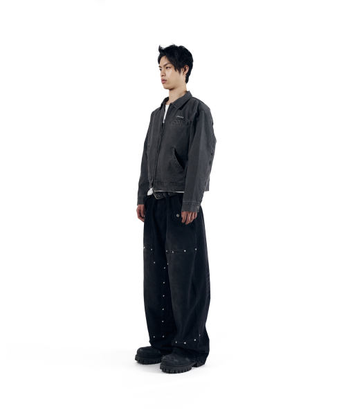 AAKAM(アーカム)の「Steve Double Knee Denim Pants (Black)(デニムパンツ・レディース・その他・1/2)」の15枚目の写真