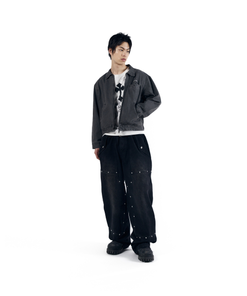 AAKAM(アーカム)の「Steve Double Knee Denim Pants (Black)(デニムパンツ・レディース・その他・1/2)」の17枚目の写真