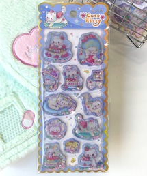 LAC-VERT（ラック・ヴェール）の「ねこモチーフウォーターシール（ステッカー/テープ）」