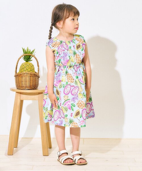 Seraph（セラフ）の「リゾートワンピース（ワンピース・キッズ・ピンク/サックスブルー/ネイビー/オレンジ・80/90/100/110/120/130/140）」の15枚目の写真