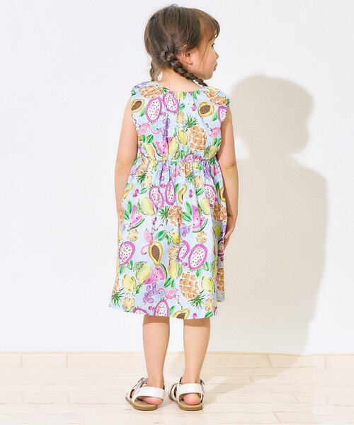 Seraph（セラフ）の「リゾートワンピース（ワンピース・キッズ・ピンク/サックスブルー/ネイビー/オレンジ・80/90/100/110/120/130/140）」の14枚目の写真