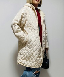 リバーシブルキルト×ボアコート