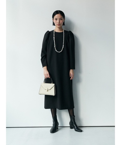 Brown&Street(ブラウンアンドストリート)の「【Refine】パフスリーブワンピース(ワンピース・レディース・ブラック/ナチュラル・FREE/L~LL)」の18枚目の写真