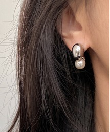 YU-KA:パールキャッチ 2WAYピアス Pearl catch 2way pierce