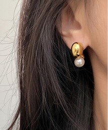 YU-KA:パールキャッチ 2WAYピアス Pearl catch 2way pierce