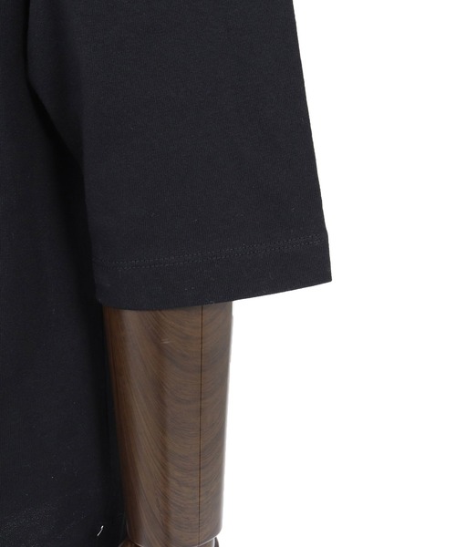 No Rain No Rainbow（ノーレインノーレインボー）の「mt10387-half sleeve T-shirt ラグランスリーブカットソー(NR26S-26)（Tシャツ/カットソー・メンズ・ストーン/ホワイト/ブラック・L/XL/M/S）」の12枚目の写真