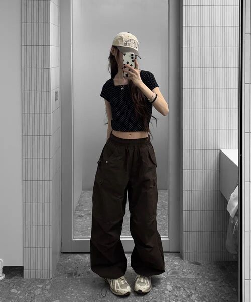 XERO（ゼロ）の「パラシュートカーゴオーバーストリングパンツ[ブラウン]（その他パンツ・レディース・その他・LARGE/MEDIUM）」の10枚目の写真
