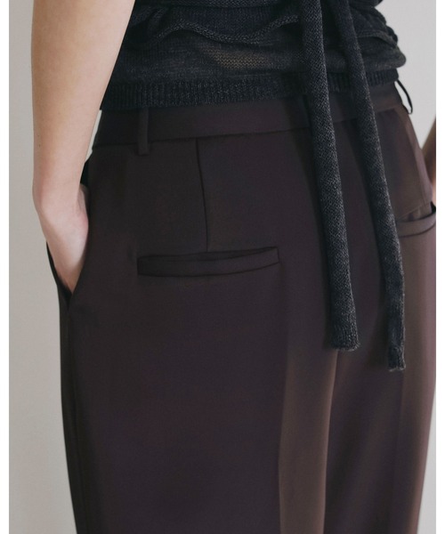 anuke（アンヌーク）の「Twill Satin Pants（その他パンツ・レディース・ベージュ/ブラック/ブラウン・38inch/36inch）」の7枚目の写真
