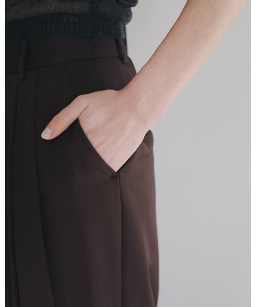 anuke（アンヌーク）の「Twill Satin Pants（その他パンツ・レディース・ベージュ/ブラック/ブラウン・38inch/36inch）」の14枚目の写真
