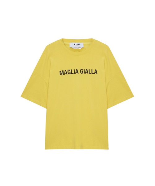 MSGM(エムエスジーエム)の「【NEW】MAGLIA GIALLA プリントTシャツ(Tシャツ/カットソー・メンズ・イエロー・L/S/XL/M)」の1枚目の写真