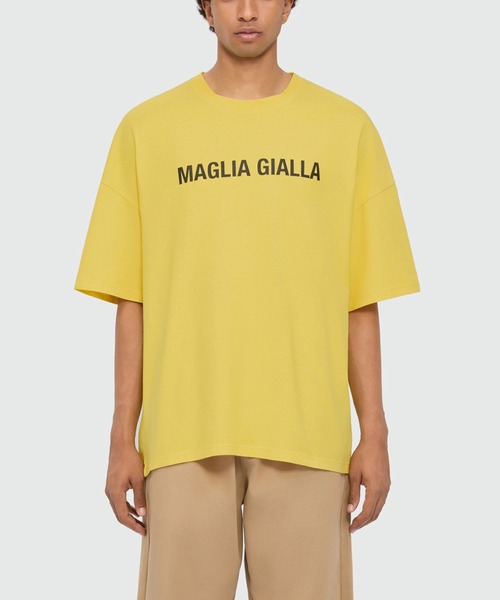 MSGM(エムエスジーエム)の「【NEW】MAGLIA GIALLA プリントTシャツ(Tシャツ/カットソー・メンズ・イエロー・L/S/XL/M)」の2枚目の写真