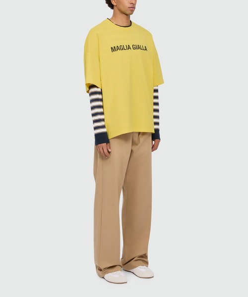 MSGM(エムエスジーエム)の「【NEW】MAGLIA GIALLA プリントTシャツ(Tシャツ/カットソー・メンズ・イエロー・L/S/XL/M)」の4枚目の写真