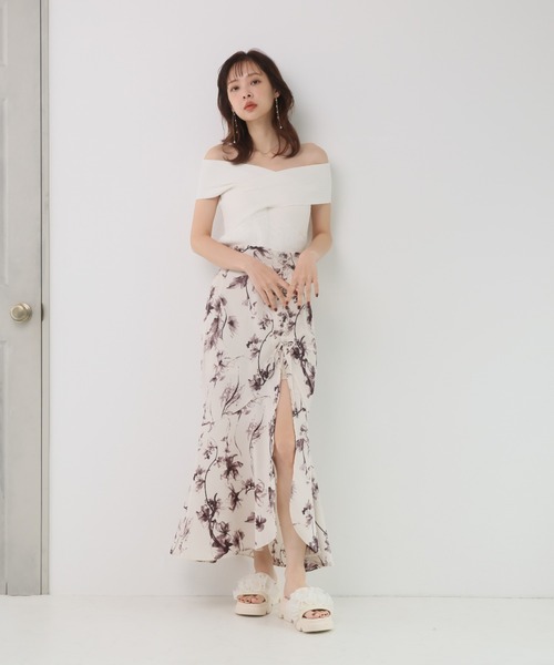 VIVIAN（ヴィヴィアン）の「シアーフリル厚底サンダル（サンダル・レディース・ブラック/アイボリー・S/M/L/LL）」の10枚目の写真
