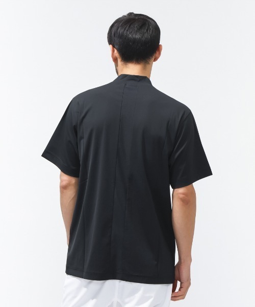 PING（ピン）の「ピン  ピンホールメッシュ半袖ハイネックシャツ（Tシャツ/カットソー・メンズ・グレー/ベージュ/ブラック・3L/LL/L/M/S）」の6枚目の写真