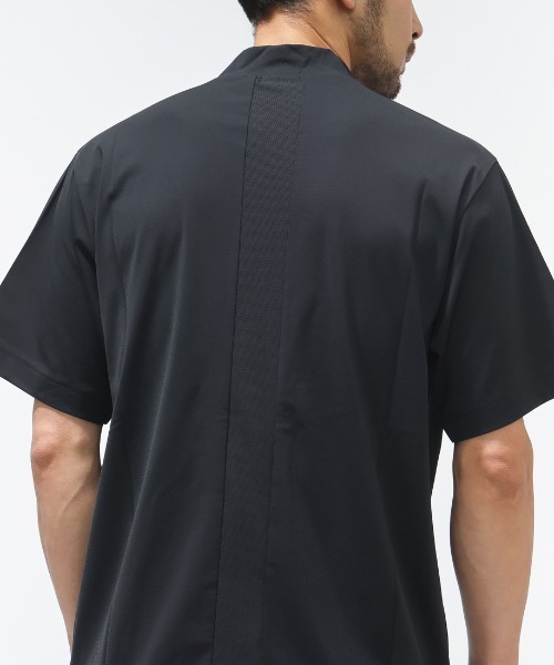PING（ピン）の「ピン  ピンホールメッシュ半袖ハイネックシャツ（Tシャツ/カットソー・メンズ・グレー/ベージュ/ブラック・3L/LL/L/M/S）」の9枚目の写真