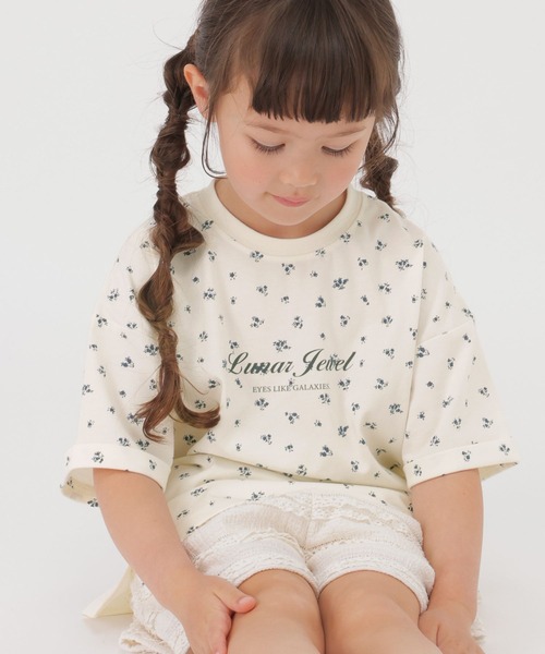 GLOBAL WORK(グローバルワーク)の「ヘビロッTモチーフ半袖T/T/659141(Tシャツ/カットソー・キッズ・ホワイト系その他2/ベビーピンク/スカイブルー・120cm/100cm/110cm)」の1枚目の写真