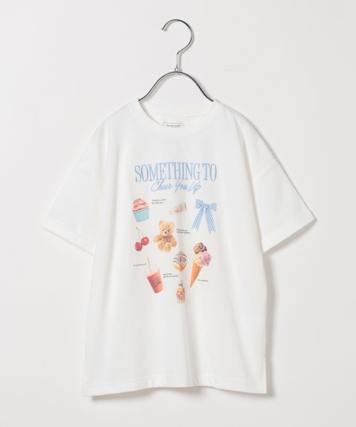 GLOBAL WORK(グローバルワーク)の「ヘビロッTモチーフ半袖T/T/659141(Tシャツ/カットソー・キッズ・ホワイト系その他2/ベビーピンク・120cm/100cm/110cm)」の3枚目の写真