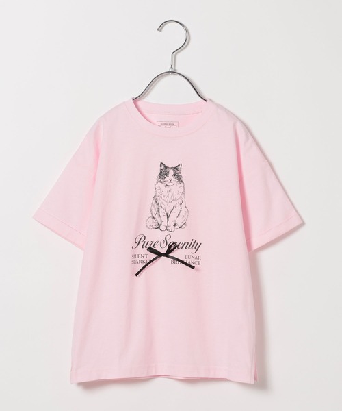 GLOBAL WORK(グローバルワーク)の「ヘビロッTモチーフ半袖T/T/659141(Tシャツ/カットソー・キッズ・ホワイト系その他2/ベビーピンク・120cm/100cm/110cm)」の4枚目の写真