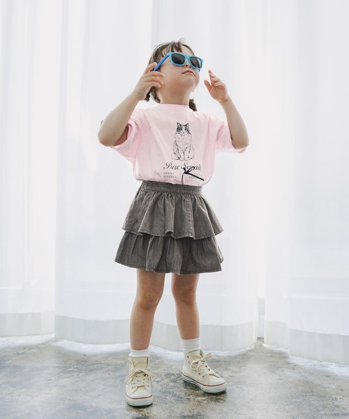 GLOBAL WORK(グローバルワーク)の「ヘビロッTモチーフ半袖T/T/659141(Tシャツ/カットソー・キッズ・ホワイト系その他2/ベビーピンク・120cm/100cm/110cm)」の21枚目の写真