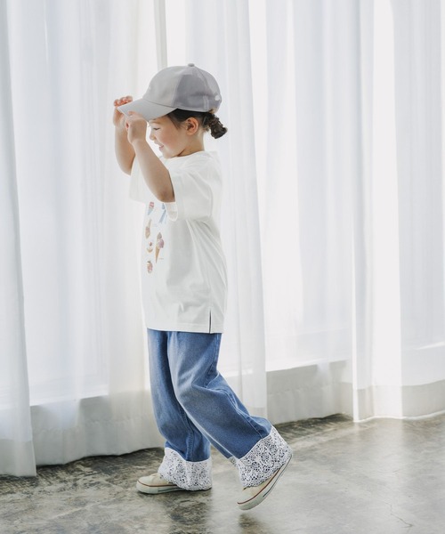 GLOBAL WORK(グローバルワーク)の「ヘビロッTモチーフ半袖T/T/659141(Tシャツ/カットソー・キッズ・ホワイト系その他2/ベビーピンク・120cm/100cm/110cm)」の14枚目の写真