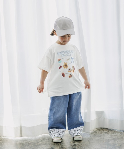 GLOBAL WORK(グローバルワーク)の「ヘビロッTモチーフ半袖T/T/659141(Tシャツ/カットソー・キッズ・ホワイト系その他2/ベビーピンク・120cm/100cm/110cm)」の15枚目の写真