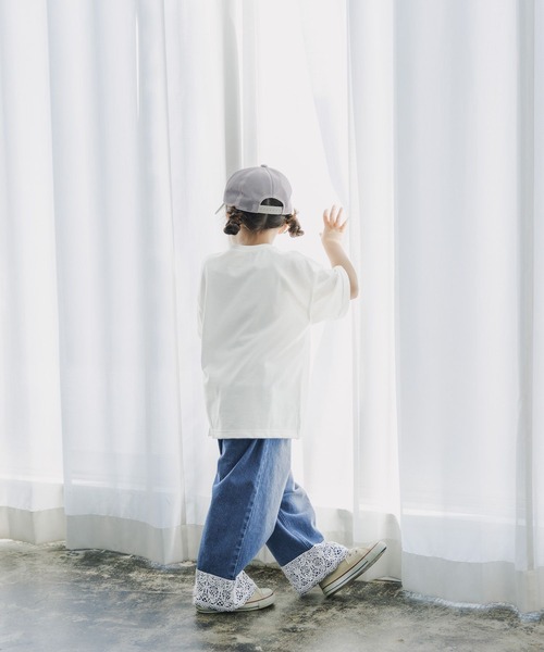 GLOBAL WORK(グローバルワーク)の「ヘビロッTモチーフ半袖T/T/659141(Tシャツ/カットソー・キッズ・ホワイト系その他2/ベビーピンク・120cm/100cm/110cm)」の16枚目の写真