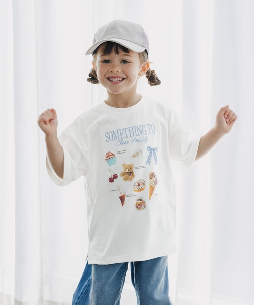 GLOBAL WORK(グローバルワーク)の「ヘビロッTモチーフ半袖T/T/659141(Tシャツ/カットソー・キッズ・ホワイト系その他2/ベビーピンク・120cm/100cm/110cm)」の17枚目の写真