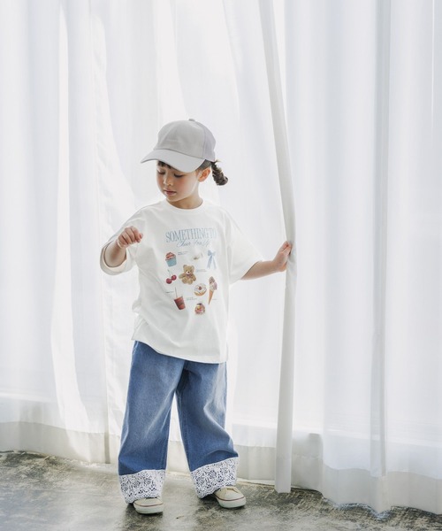 GLOBAL WORK(グローバルワーク)の「ヘビロッTモチーフ半袖T/T/659141(Tシャツ/カットソー・キッズ・ホワイト系その他2/ベビーピンク・120cm/100cm/110cm)」の18枚目の写真