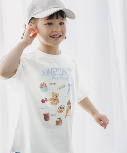 GLOBAL WORK(グローバルワーク)の「ヘビロッTモチーフ半袖T/T/659141(Tシャツ/カットソー・キッズ・ホワイト系その他2/ベビーピンク・120cm/100cm/110cm)」の20枚目の写真