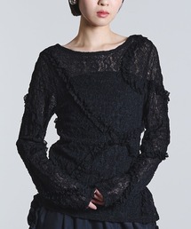 ROSE BUD（ローズバッド）の「FRILL LACE TOP（Tシャツ/カットソー）」