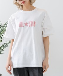 【CONVERSE/コンバース】【ヴィンテージ風立体ロゴ】オールスター フロッキーTシャツ 綿100% 古着MIX
