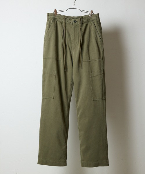 NUMBER (N)INE（ナンバーナイン）の「C/R/L TWILL STRAIGHT UTILITY PANTS / コットン レーヨン リネン ツイル ストレート ミリタリー ユーティリティー パンツ（その他パンツ・メンズ・オリーブ/ブラック・3/2/4）」の2枚目の写真
