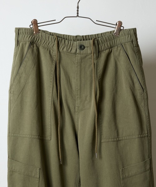 NUMBER (N)INE（ナンバーナイン）の「C/R/L TWILL STRAIGHT UTILITY PANTS / コットン レーヨン リネン ツイル ストレート ミリタリー ユーティリティー パンツ（その他パンツ・メンズ・オリーブ/ブラック・3/2/4）」の15枚目の写真