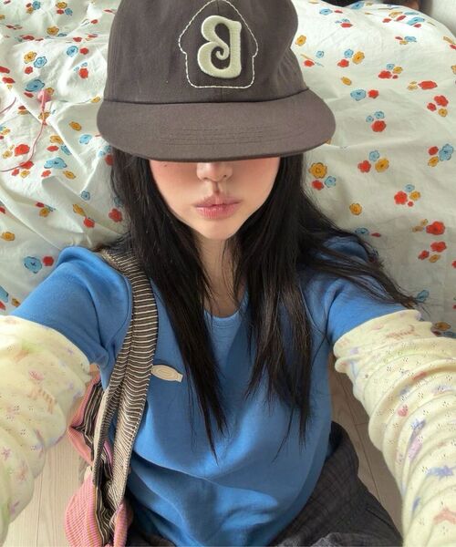 MUWM(ムウム)の「ドリーミー レイヤードティー Dreamy Layered Tee (Blue)(Tシャツ/カットソー・レディース・ブルー・OS)」の7枚目の写真