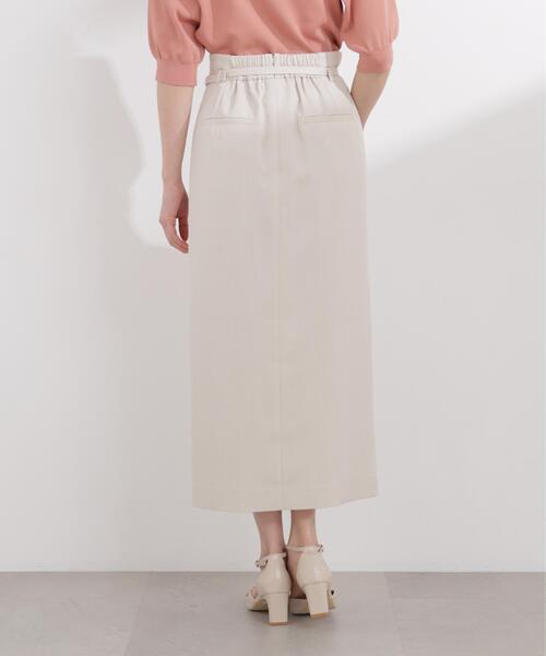 PROPORTION BODY DRESSING(プロポーションボディドレッシング)の「【加藤栞さん着用】フロントデザインIラインスカート / 1216120408(スカート・レディース・ベージュ/ブラウン系その他/ダークグレー・P/S/SMALL/MEDIUM)」の9枚目の写真