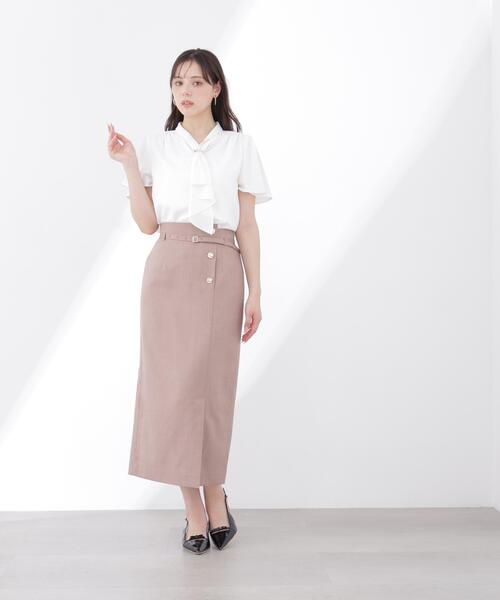 PROPORTION BODY DRESSING(プロポーションボディドレッシング)の「【加藤栞さん着用】フロントデザインIラインスカート / 1216120408(スカート・レディース・ベージュ/ブラウン系その他/ダークグレー・P/S/SMALL/MEDIUM)」の22枚目の写真