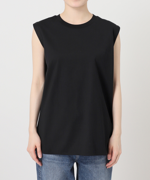 Spick & Span(スピックアンドスパン)の「汗染み防止ファインコットンノースリTシャツ(Tシャツ/カットソー・レディース・ベージュ/ホワイト/ライトグレー/ブラック・FREE)」の13枚目の写真