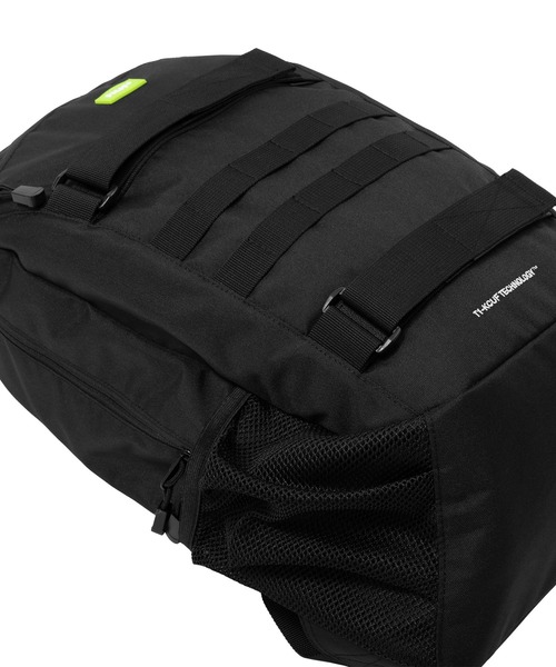 HUF(ハフ)の「MISSION BACKPACK(バックパック/リュック・メンズ・ブラック・O/S)」の4枚目の写真