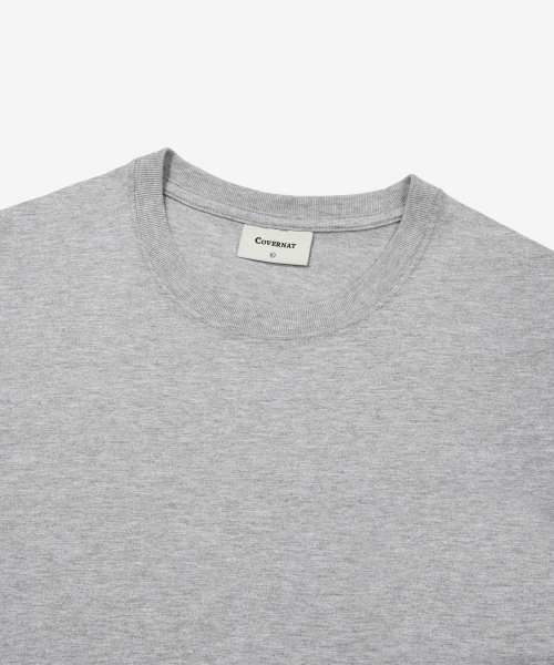 COVERNAT(カバーナット)の「ベーシッククロップTシャツメランジグレー(Tシャツ/カットソー・メンズ・その他・SMALL/MEDIUM/LARGE/X-LARGE)」の5枚目の写真