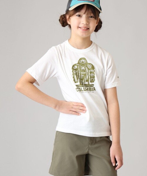 Columbia(コロンビア)の「Columbia/ キッズアイテム/ バレークリークIIショートスリーブグラフィックTシャツ /コロンビア(Tシャツ/カットソー・キッズ・ブルー/ブラック/ホワイト・L/S/M/XS/XXS)」の1枚目の写真